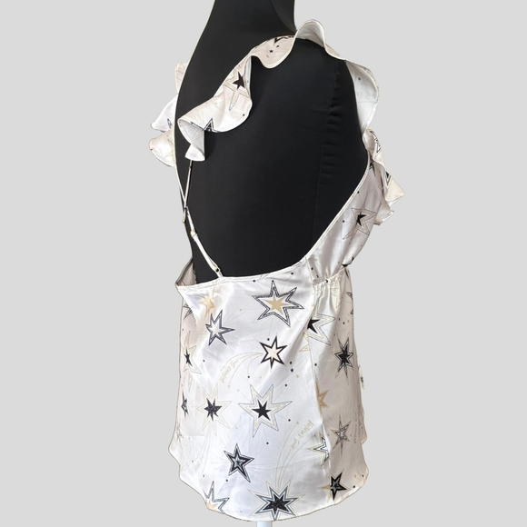 Victoria's Secret Cream Star Print Cami Tank Size Medium - Picture 6 of 9